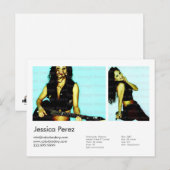 Postale Carte de prise de vue Acteur/Modèle 2 (Devant / Derrière)