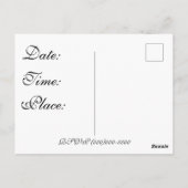 Postale Carte de profil d'invitation de mariage (Dos)