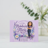 Postale Carte de profil Marie mal élevée (Debout devant)