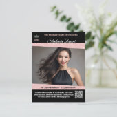 Postale Carte de Promo Autographe de Concours de Beauté | (Debout devant)