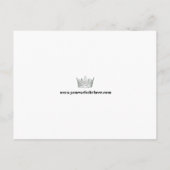 Postale Carte de Promo Autographe de Concours de Beauté | (Dos)
