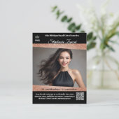 Postale Carte de Promo Autographe de Concours de Beauté | (Debout devant)