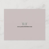 Postale Carte de Promo Autographe de Concours de Beauté | (Dos)