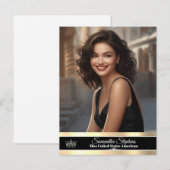 Postale Carte de promo de concours simple face Black & Gol (Devant / Derrière)