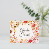 Postale Carte de proposition Automne Floral Godmère (Debout devant)