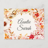 Postale Carte de proposition Automne Floral Godmère (Devant)