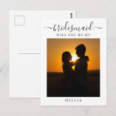 Postale Carte de proposition d'aide-mémoire à script minim (Devant / Derrière)