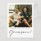 Postale Carte de proposition de garçon d'honneur avec phot (Devant)
