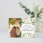 Postale Carte de proposition de la demoiselle de Roses Bla (Debout devant)