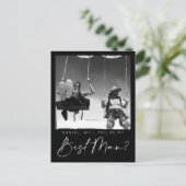 Postale Carte de proposition de meilleur homme de script m (Debout devant)