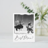 Postale Carte de proposition de meilleur homme de script m (Debout devant)