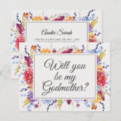 Postale Carte de proposition Plutôt Succulente Floral Godm (Devant / Derrière)