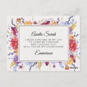 Postale Carte de proposition Plutôt Succulente Floral Godm (Dos)