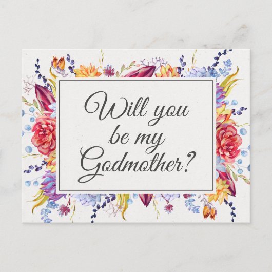 Postale Carte de proposition Plutôt Succulente Floral Godm (Devant)