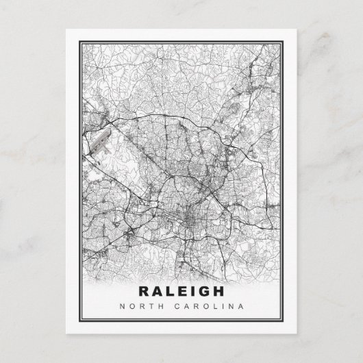 Postale Carte de Raleigh (Devant)