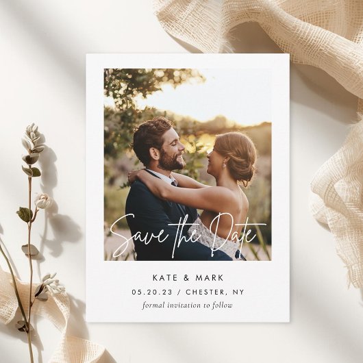 Postale Carte de rappel de date de mariage à encadrer Mode
