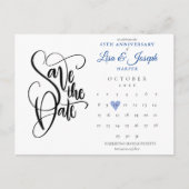 Postale Carte de rappel de date pour le 45e anniversaire d (Devant)