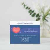 Postale Carte de rappel de rendez-vous Médicale (Debout devant)