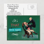 Postale Carte de rappel drôle de rendez-vous de contrôle d (Devant / Derrière)