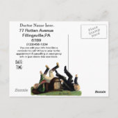 Postale Carte de rappel drôle de rendez-vous de contrôle d (Dos)