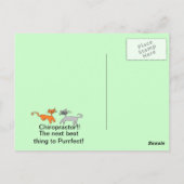 Postale CARTE de rappel parfaite pour chiropraticiens (Dos)