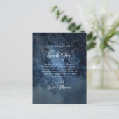 Postale Carte de réception céleste Sky Gold Merci (Debout devant)