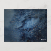 Postale Carte de réception céleste Sky Gold Merci (Dos)