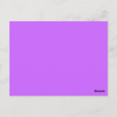 Postale Carte de réception de mariage violet Phlox (Dos)