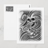 POSTALE CARTE DE RÉCEPTION DE RITON TATTOOP (Devant / Derrière)