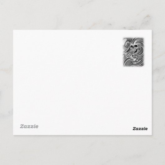 POSTALE CARTE DE RÉCEPTION DE RITON TATTOOP (Dos)