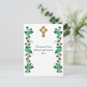 Postale Carte de réception Irish Celtic Cross (Debout devant)