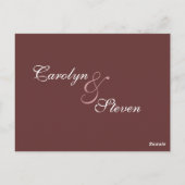 Postale Carte de réception Loisirs (Dos)