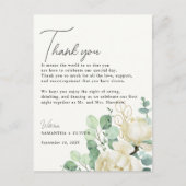 Postale Carte de réception Magnolia Eucalyptus Merci (Devant)