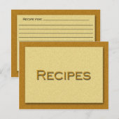 Postale Carte de recette (Devant / Derrière)