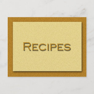 Postale Carte de recette