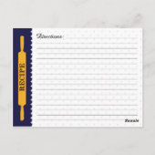 Postale Carte de recette (Dos)