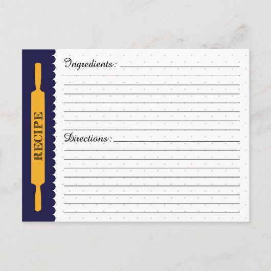 Postale Carte de recette (Devant)