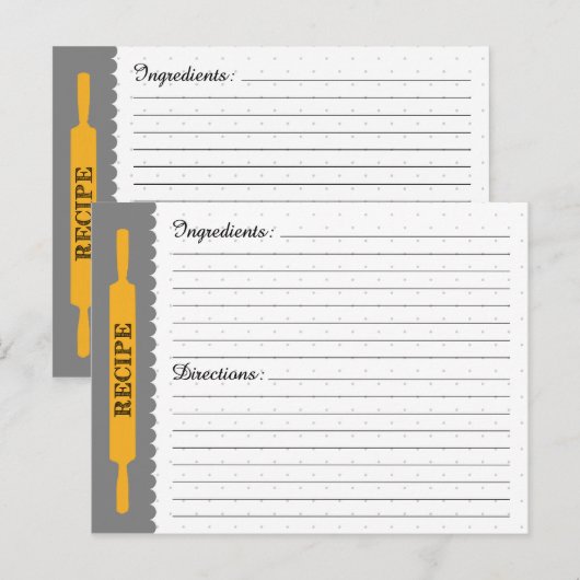 Postale Carte de recette (Devant / Derrière)