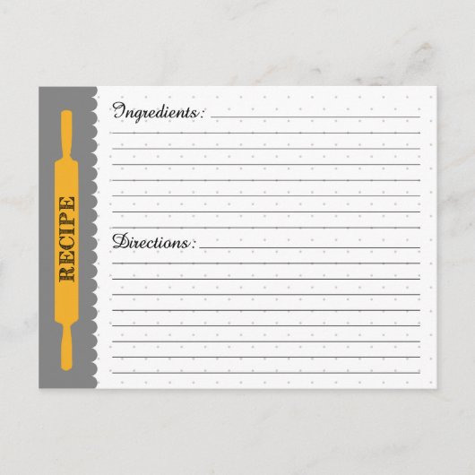 Postale Carte de recette (Devant)