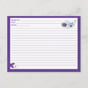 Postale carte de recette
