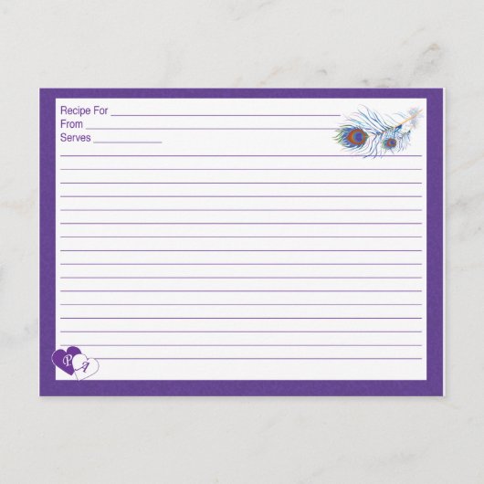 Postale carte de recette (Devant)