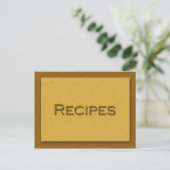 Postale Carte de recette (Debout devant)