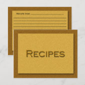 Postale Carte de recette (Devant / Derrière)