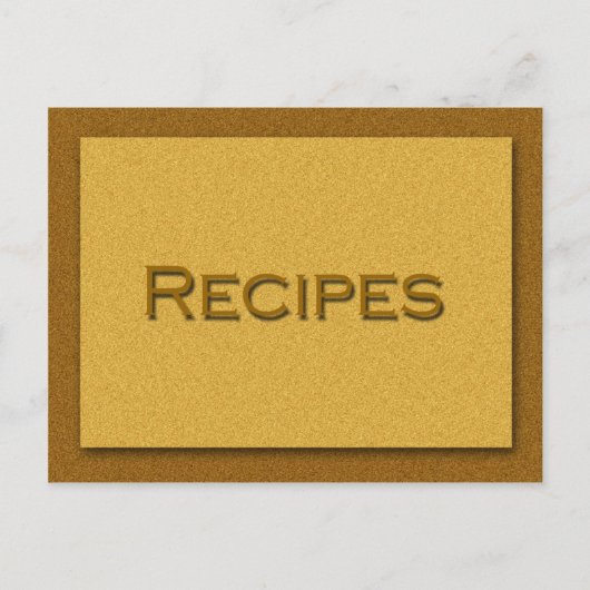 Postale Carte de recette (Devant)