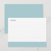 Postale carte de recette (Devant / Derrière)