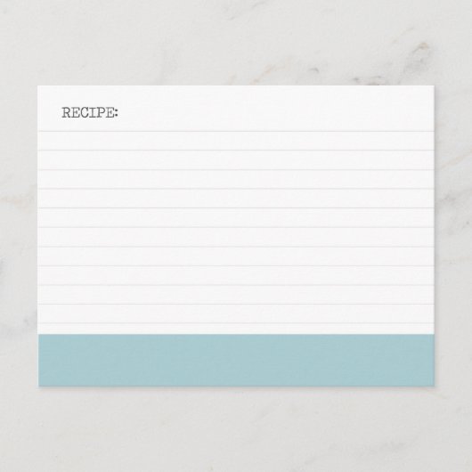 Postale carte de recette (Devant)