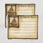 Postale carte de recette (Devant / Derrière)