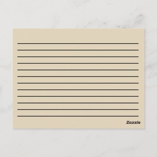 Postale Carte de recette (Dos)