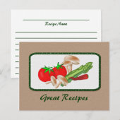Postale Carte de recette (Devant / Derrière)