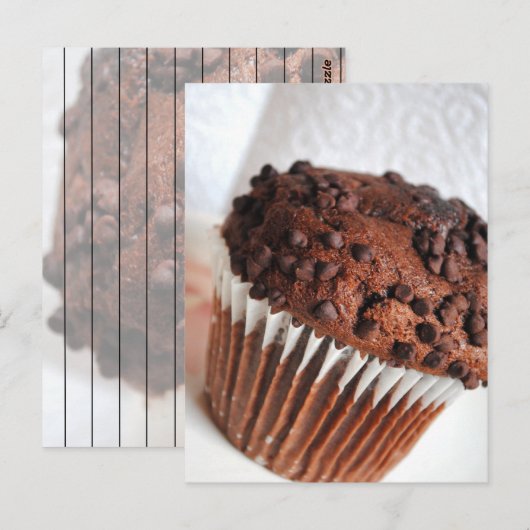 Postale Carte de recette à base de chips au chocolat (Devant / Derrière)